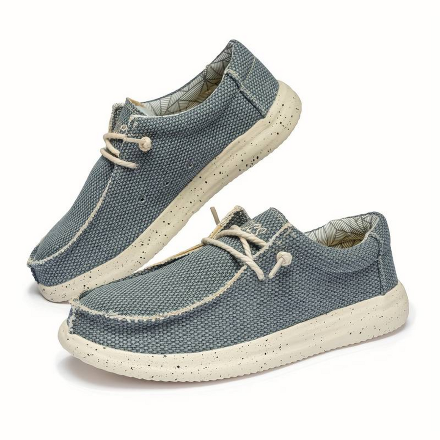 Herren Schnürschuhe mit strukturierter Oberfläche und kontrastierender Sohle