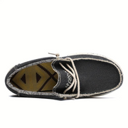 Herren Schnürschuhe mit strukturierter Oberfläche und kontrastierender Sohle
