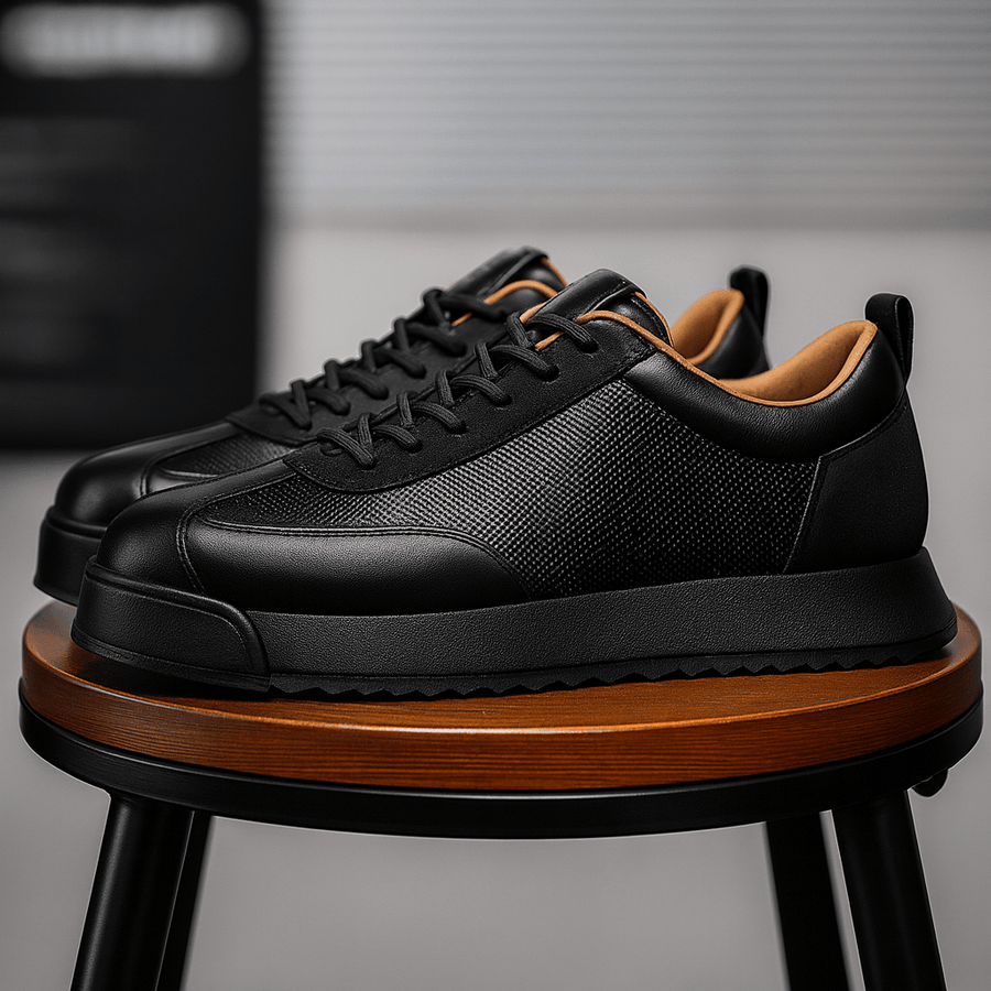 Herren Schnürsneaker mit Plateausohle