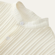 Herren Set mit Kurzarmhemd mit Stehkragen und Knopfleiste sowie Hose mit elastischem Bund