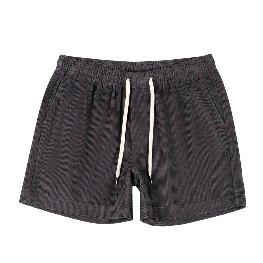 Herren Shorts mit elastischem Bund und Kordelzug und Rippenstruktur