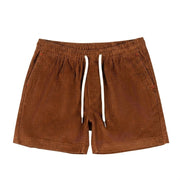 Herren Shorts mit elastischem Bund und Kordelzug und Rippenstruktur