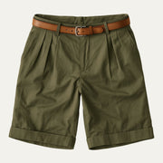 Herren Shorts mit Falten und Gürtel