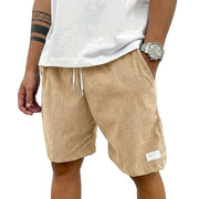 Herren Shorts mit Kordelzug und aufgenähtem Etikett