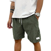 Herren Shorts mit Kordelzug und aufgenähtem Etikett