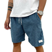 Herren Shorts mit Kordelzug und aufgenähtem Etikett