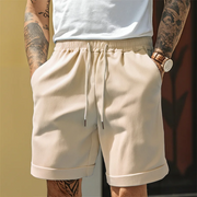 Herren Shorts mit Kordelzug und Umschlagsaum