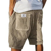 Herren Shorts mit Rippenstruktur und aufgesetzten Taschen