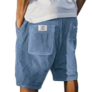 Herren Shorts mit Rippenstruktur und aufgesetzten Taschen