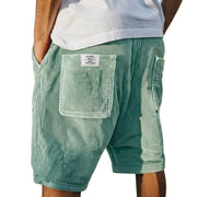 Herren Shorts mit Rippenstruktur und aufgesetzten Taschen