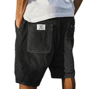 Herren Shorts mit Rippenstruktur und aufgesetzten Taschen