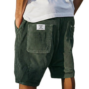 Herren Shorts mit Rippenstruktur und aufgesetzten Taschen
