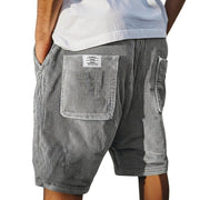 Herren Shorts mit Rippenstruktur und aufgesetzten Taschen