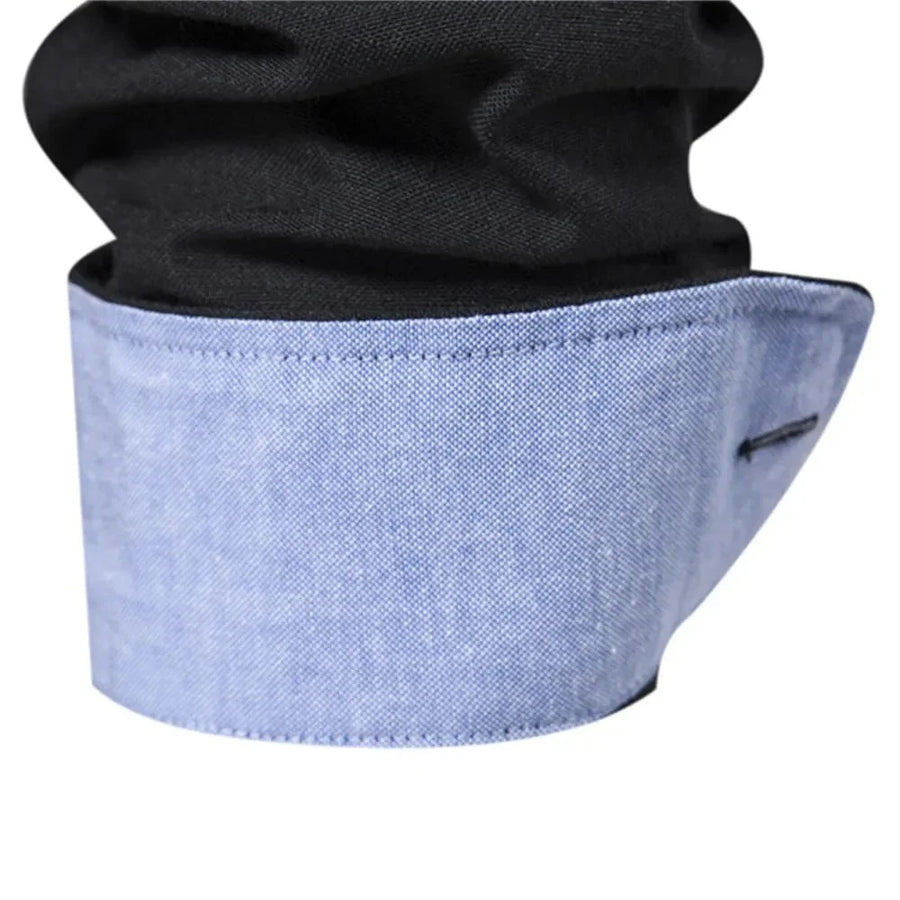 Herren Slim Fit Hemd mit Kontrastkragen