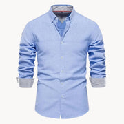Herren Slim Fit Hemd mit Kontrastkragen