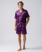 Herren Sommer Schlafanzug mit Hemd und Shorts