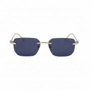 Herren Sonnenbrille mit quadratischen Gläsern und verziertem Bügeldetail