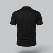 Julian | Herren Stehkragen Baumwoll Kurzarm Polo-Shirt
