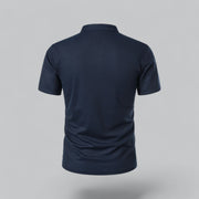 Julian | Herren Stehkragen Baumwoll Kurzarm Polo-Shirt
