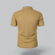 Julian | Herren Stehkragen Baumwoll Kurzarm Polo-Shirt