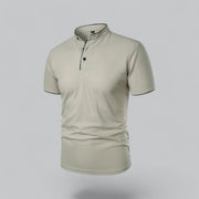 Julian | Herren Stehkragen Baumwoll Kurzarm Polo-Shirt