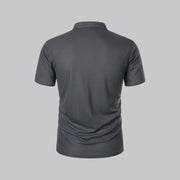 Julian | Herren Stehkragen Baumwoll Kurzarm Polo-Shirt