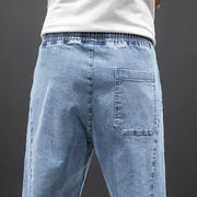 Christian | Herren Stretch Denim Jogginghose Elastischer Bund Entspannte Passform