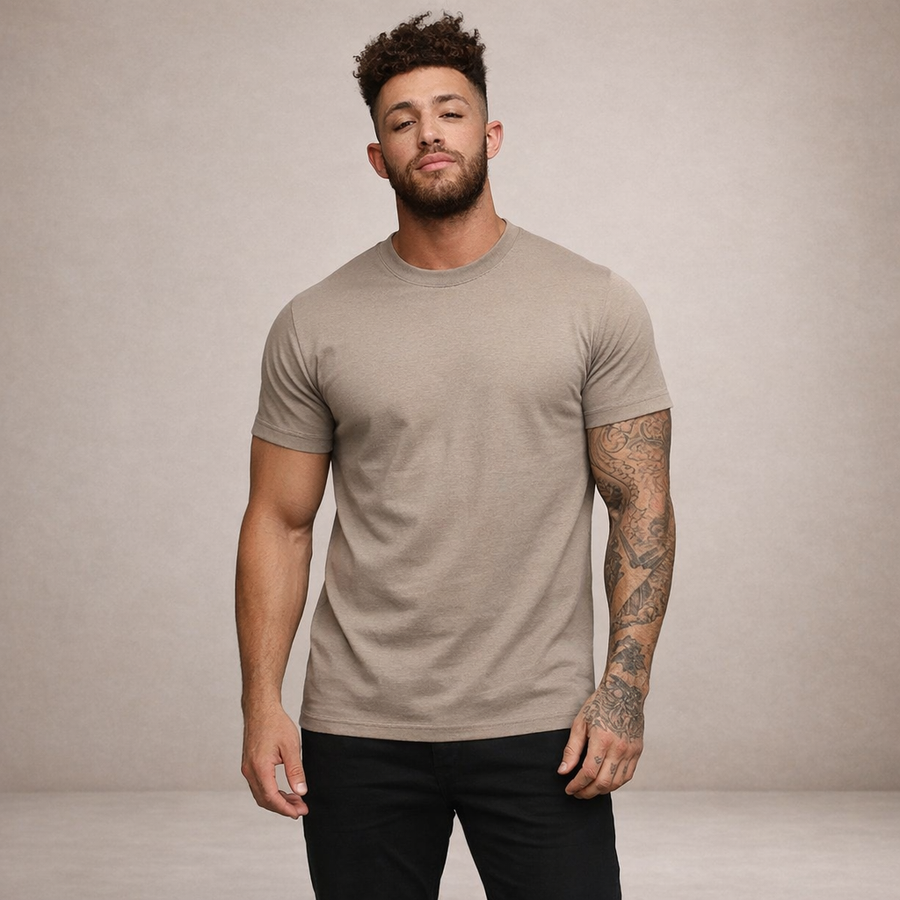 Herren-T-Shirt mit Rundhalsausschnitt und kurzen Ärmeln