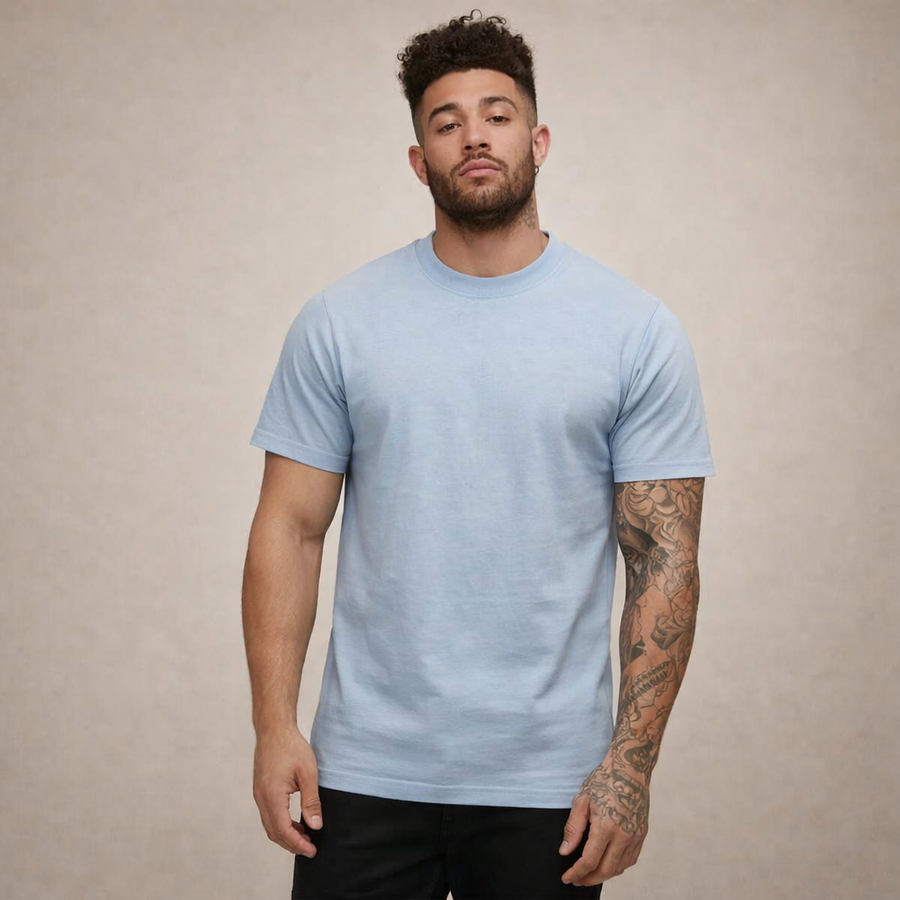 Herren-T-Shirt mit Rundhalsausschnitt und kurzen Ärmeln