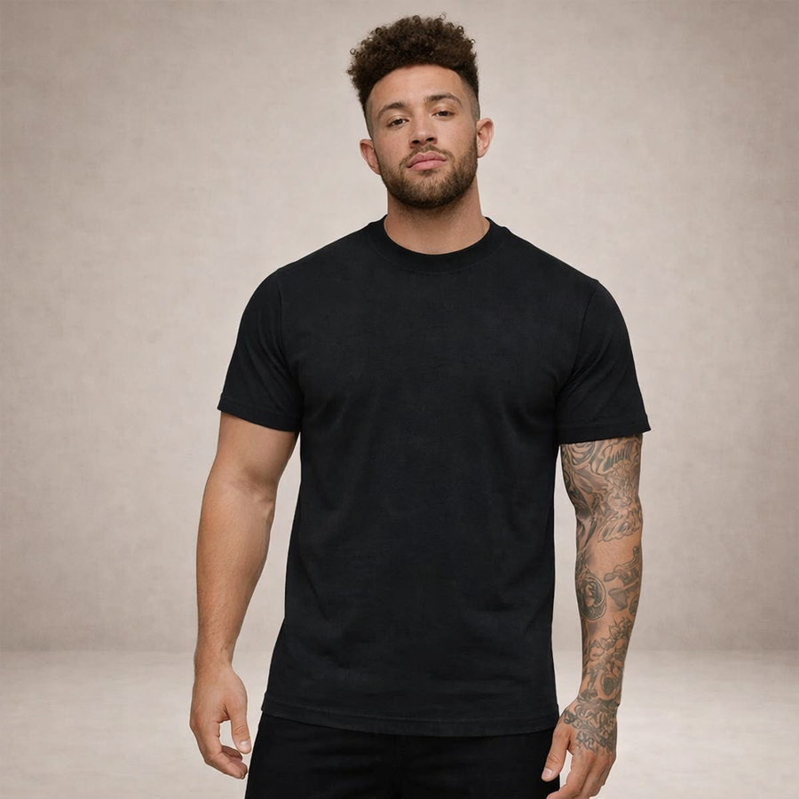 Herren-T-Shirt mit Rundhalsausschnitt und kurzen Ärmeln