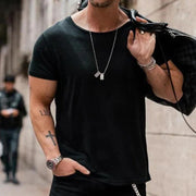Florian | Herren T-Shirt Rundhals Kurzarm Basic Baumwolle