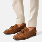 Herren Tassel-Loafer mit Velours-Optik und Mokassin-Naht