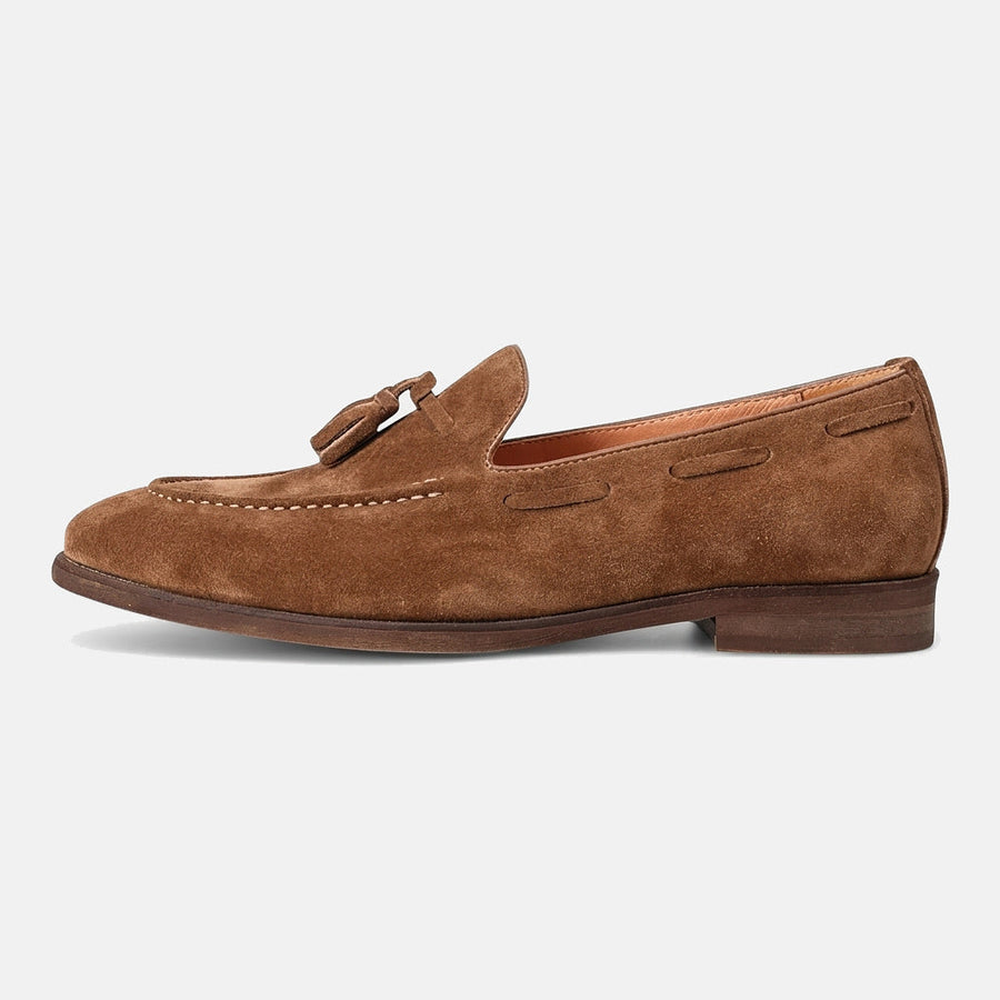 Herren Tassel-Loafer mit Velours-Optik und Mokassin-Naht