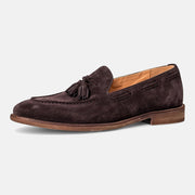 Herren Tassel-Loafer mit Velours-Optik und Mokassin-Naht