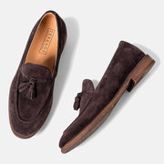 Herren Tassel-Loafer mit Velours-Optik und Mokassin-Naht