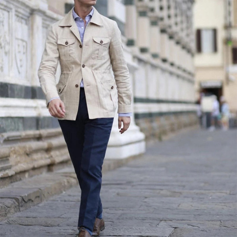 Herren Übergangsjacke mit Taschen Modern