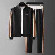 Herren Zweiteiliges Trainingsanzug-Set mit Reißverschlussjacke und Hose mit Elastikbund