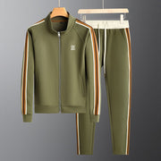 Herren Zweiteiliges Trainingsanzug-Set mit Reißverschlussjacke und Hose mit Elastikbund