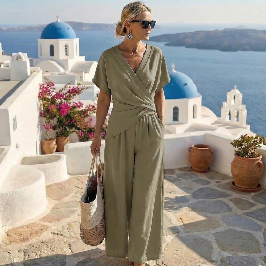 Kim | Damen Stilvolles Zweiteiliges Ensemble – Zweiteiler Elegant Sommer 2026