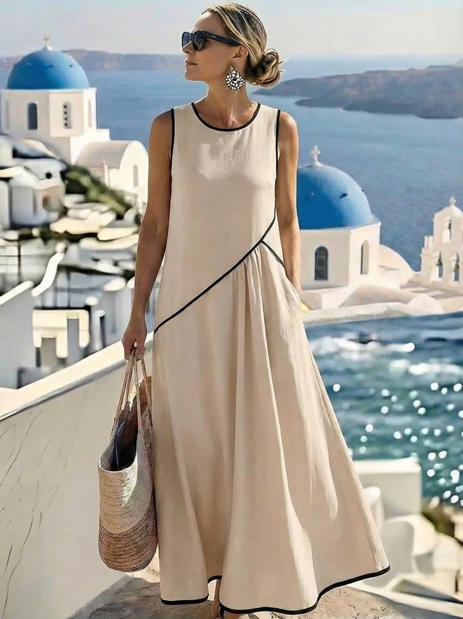 Alina | Damen Gestreiftes Sommerkleid – Streifen Kleid Leicht Sommer 2026