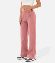 Damen Stretchhose | Hoch Tailliert