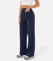 Damen Stretchhose | Hoch Tailliert