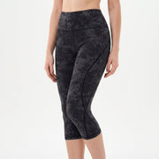 Hochtaillierte Damen Capri-Leggings mit Muster