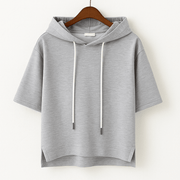 Hoodie Damen Oversized Kurzarm