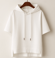 Hoodie Damen Oversized Kurzarm