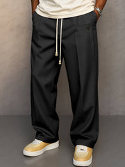 Hose Herren Weit Mit Bundfalte