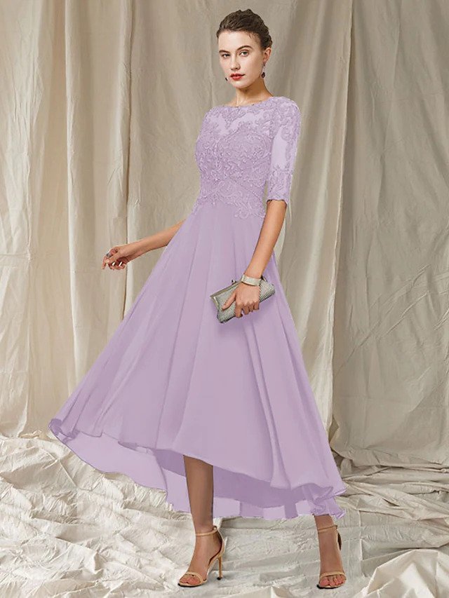Raffiniertes A-Linien Abendkleid