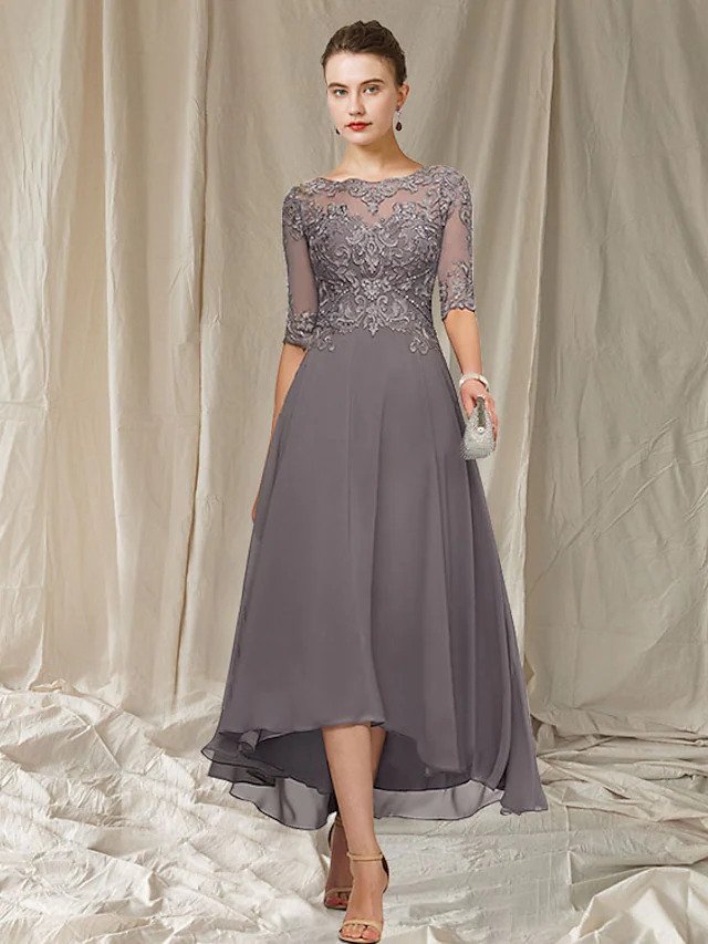 Raffiniertes A-Linien Abendkleid