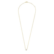 Cléa Moissanit Stein Halskette | Gold