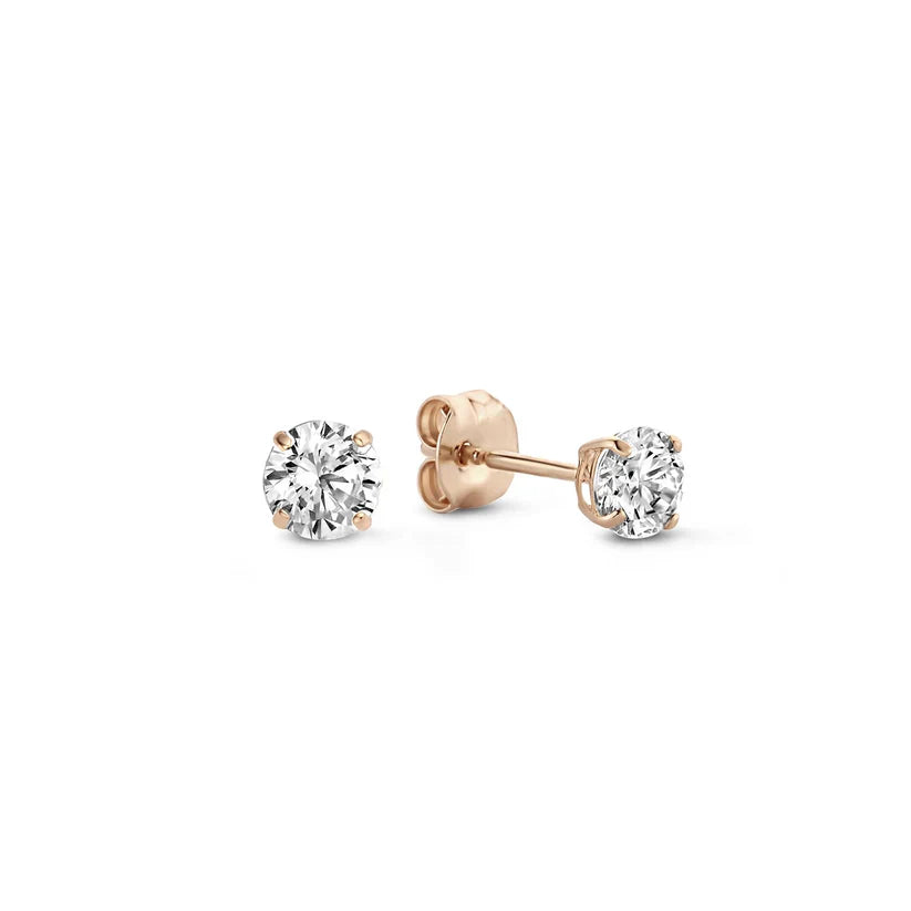 Larmes de Lune Gold Stein Earrings